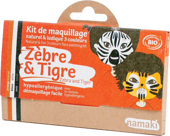 Kit de Maquillage Zèbre et Tigre