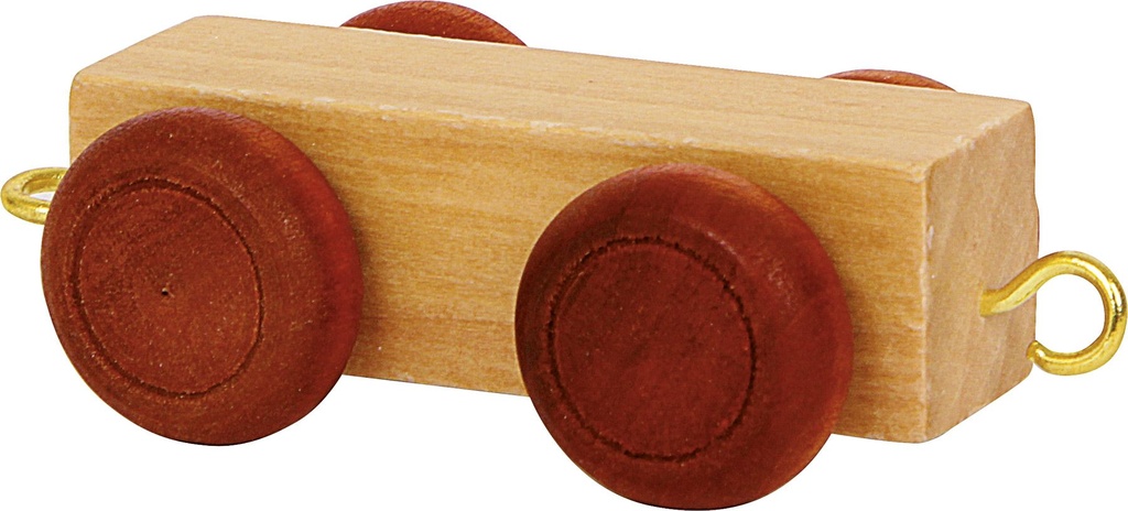 Wagon remorque bois naturel du Train de lettres