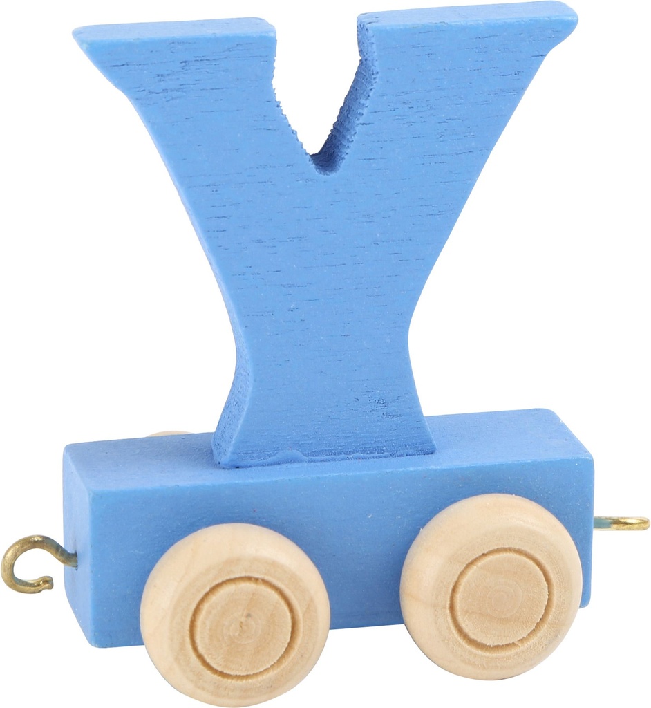 Lettre Wagon de Train Colorée Y