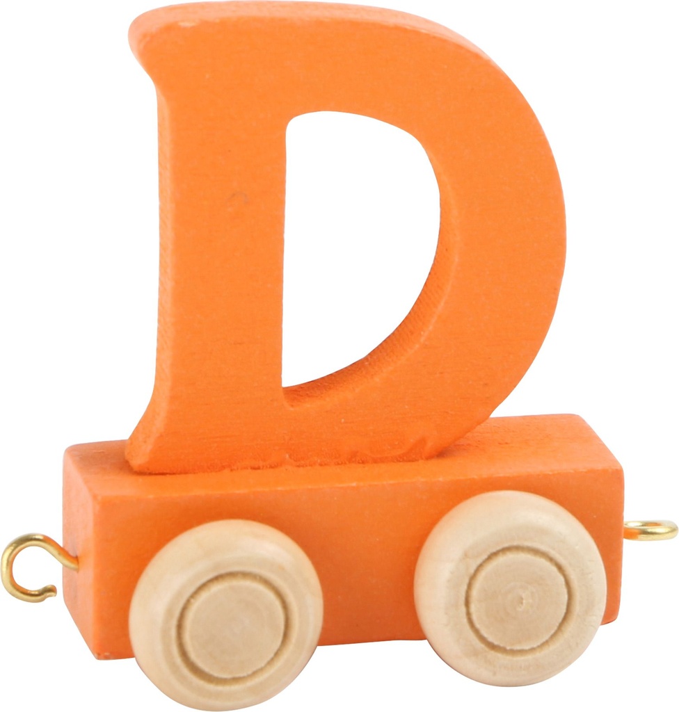 Lettre Wagon de Train Colorée D