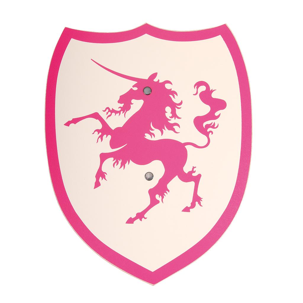 Bouclier incurvé de la Princesse au motif licorne