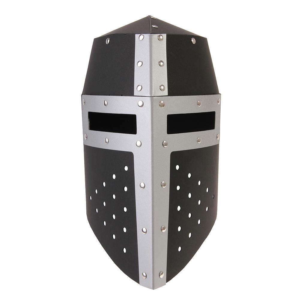 Casque Aragon, noir & argenté, riveté