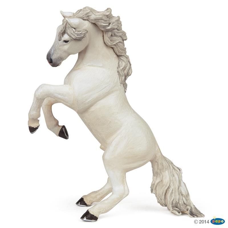 Cheval cabré blanc , Figurine des Chevaux, Poulains & Poneys Papo