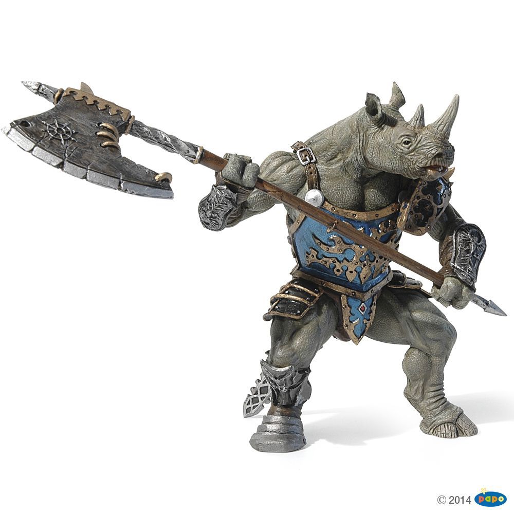 Mutant rhinocéros, Figurine du Monde Fantastique Papo