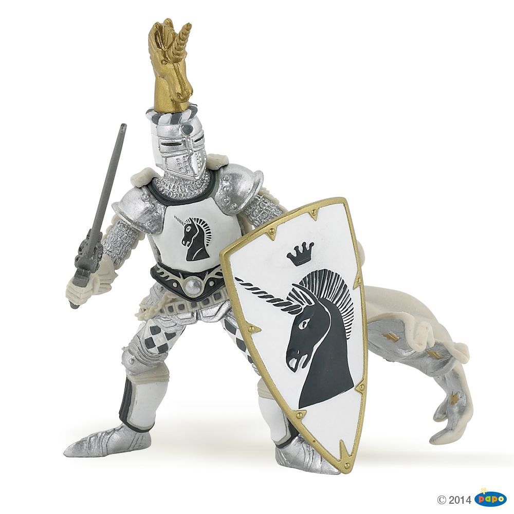 Maître des armes cimier licorne , Figurine du Monde Médiéval Papo