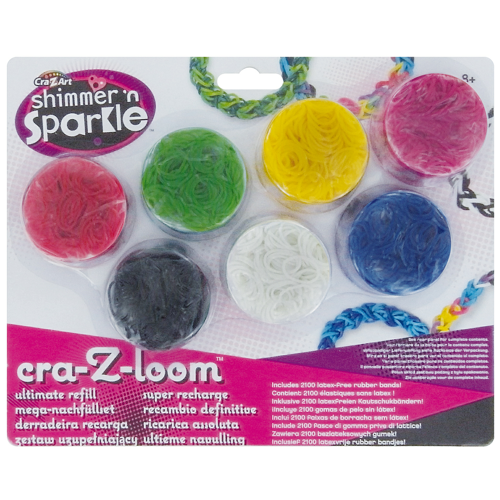 Cra-Z-loom - Ultimate Refill (7 couleurs) FR/EN/NL/DE