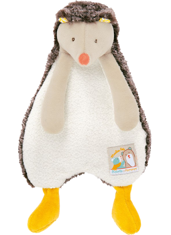 Doudou hérisson Biscotte et Pompom