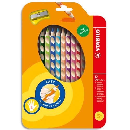 Easy Colors Left Wallet 12Pcs + Taille Crayon