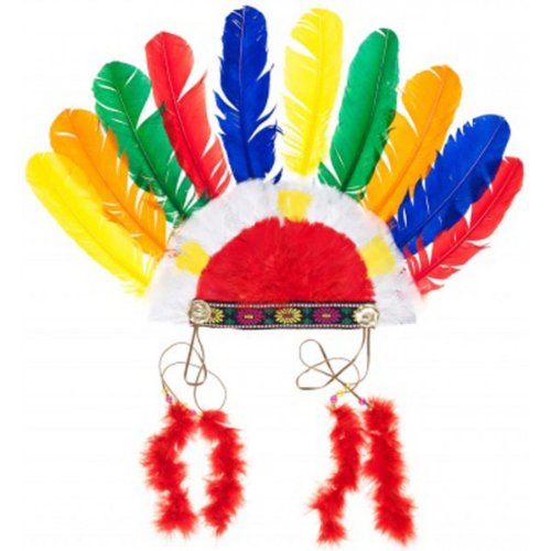 Indian head band multi col.