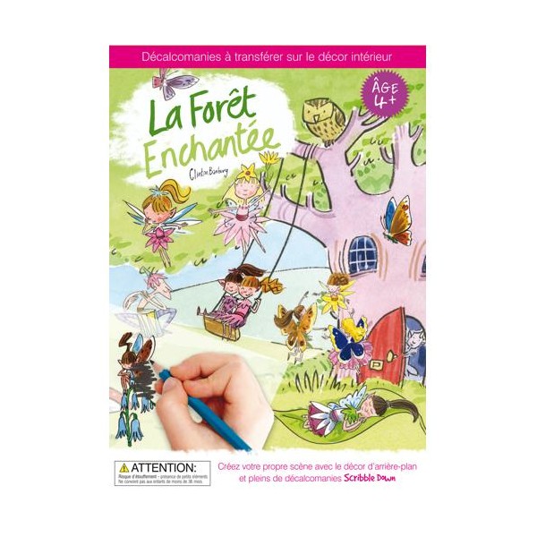 La forêt enchantée – Carte à colorier – transfert