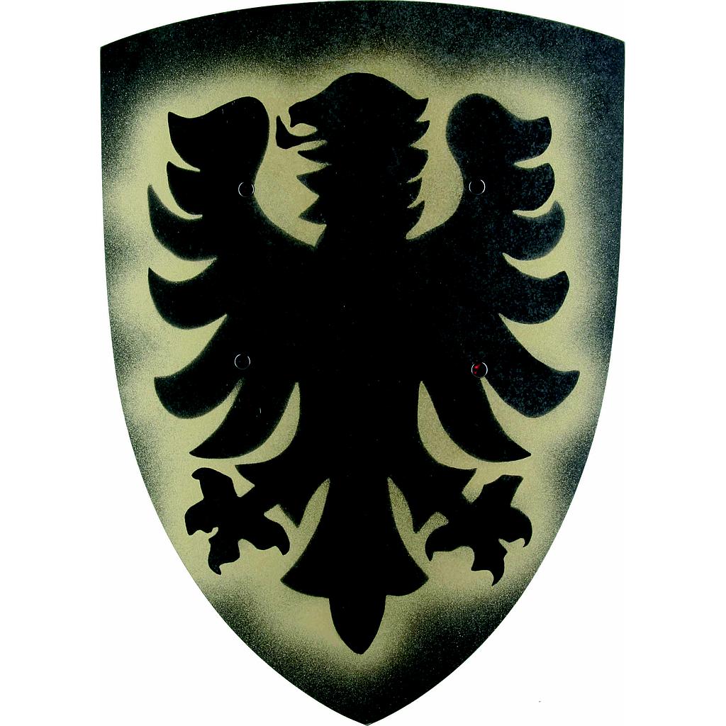 Petit Bouclier incurvé, Aigle, Noir