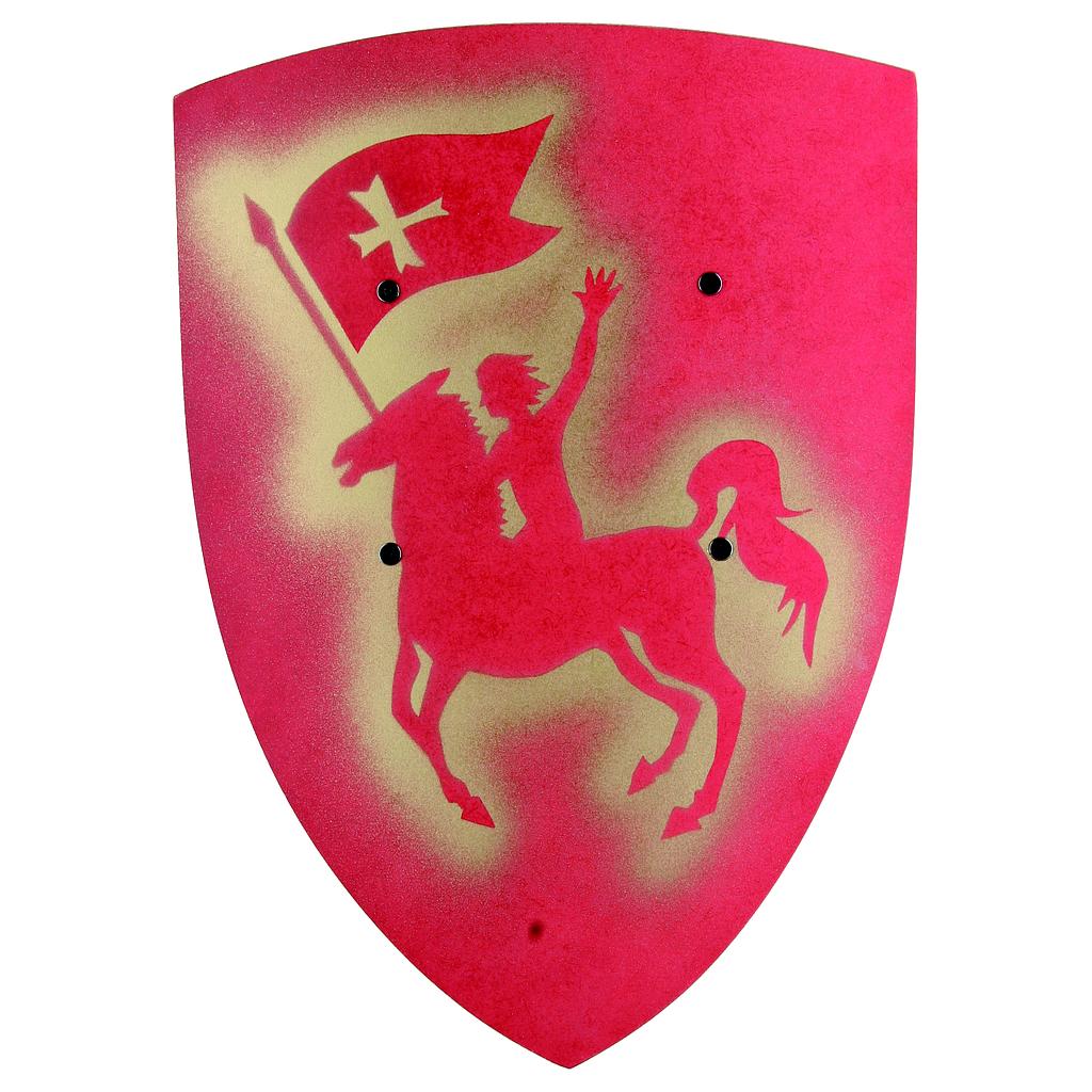 Petit Bouclier incurvé, Cavalier rouge