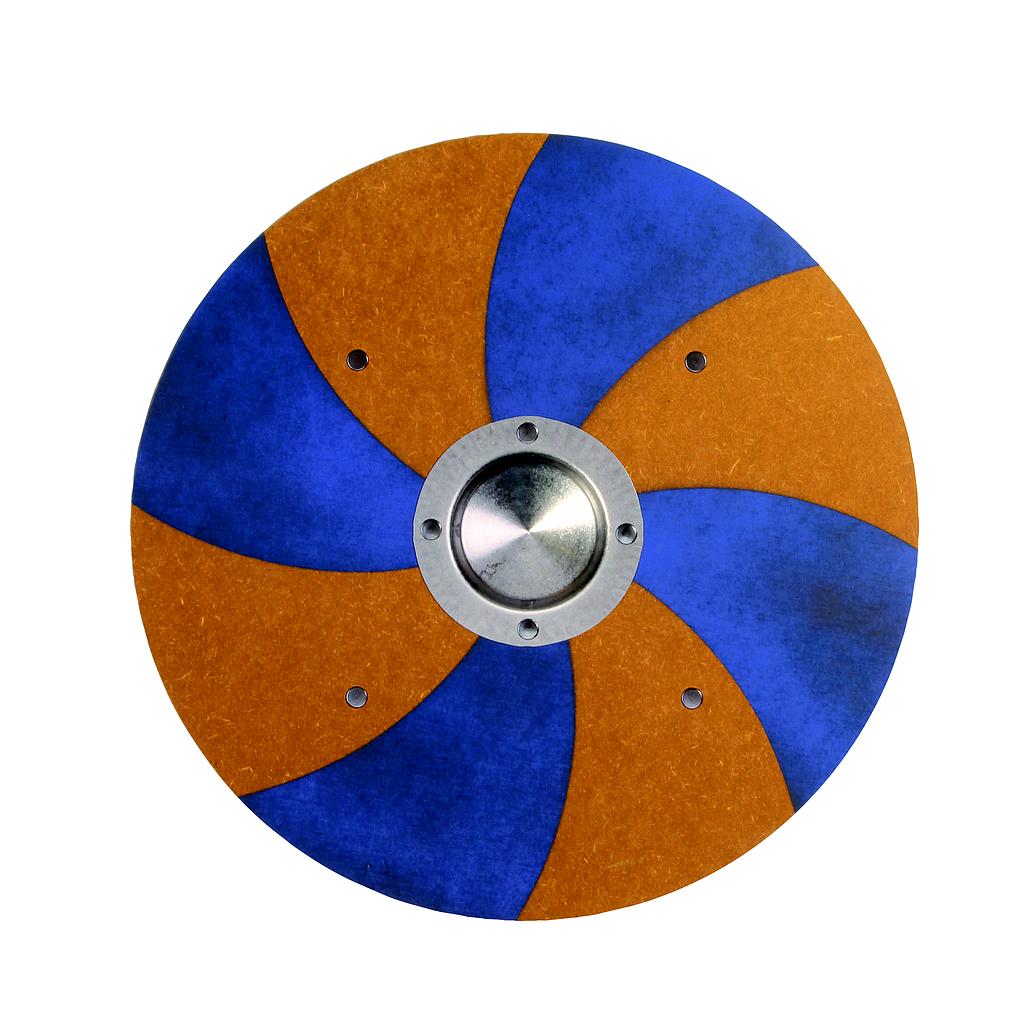 Wiki bouclier Grimwald bleu/jaune, 41 cm