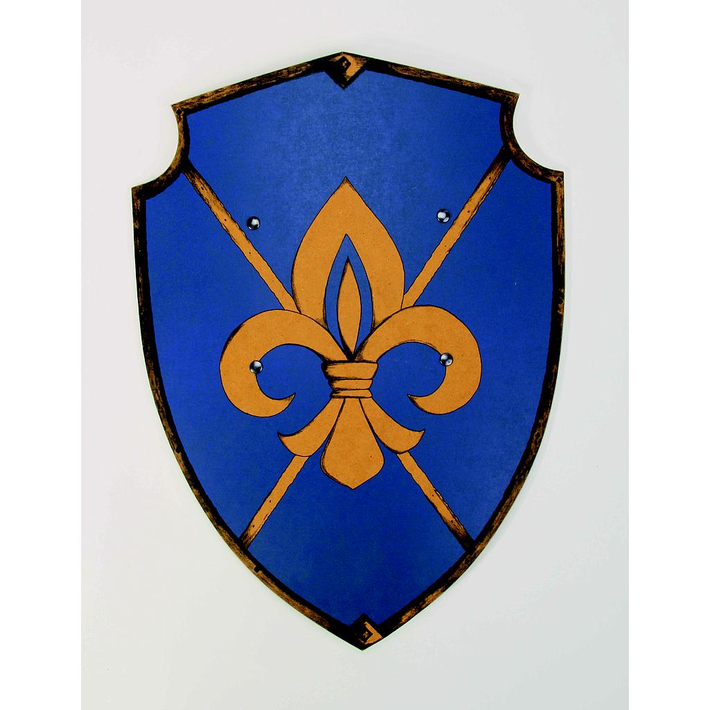 Bouclier ROYAL Fleur de Lys, incurvé