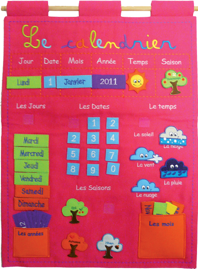 Calendrier Basic Rose