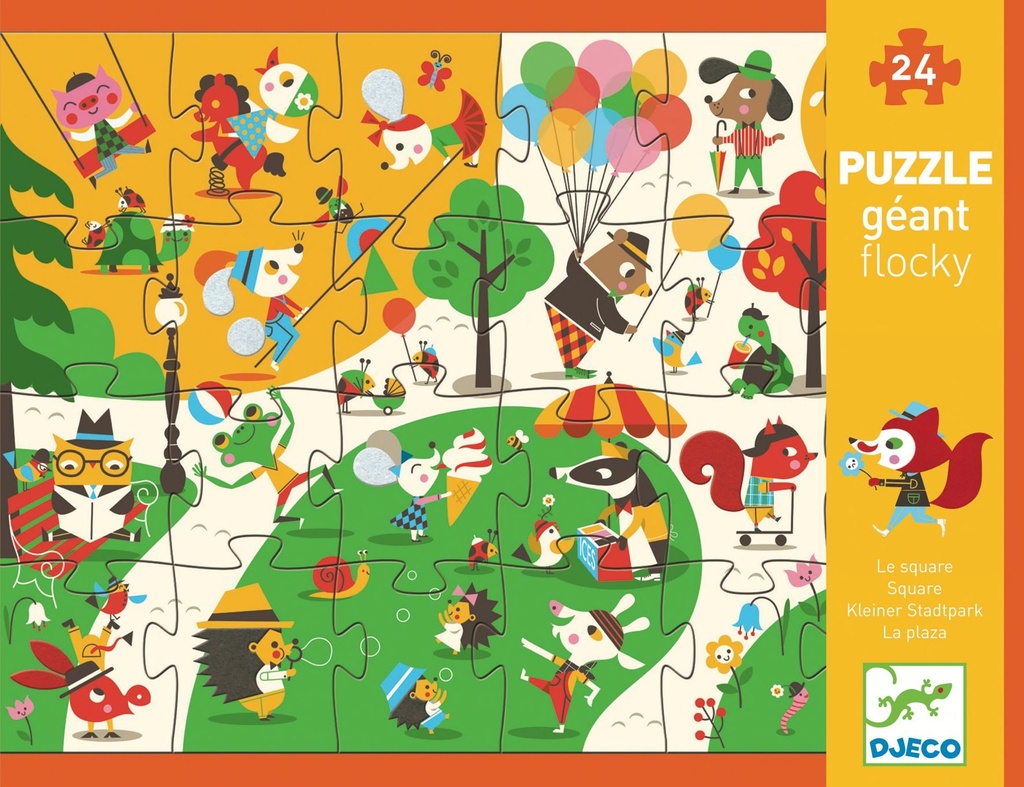 Flocky puzzle - Le square  (Puzzles Géants Djeco)
