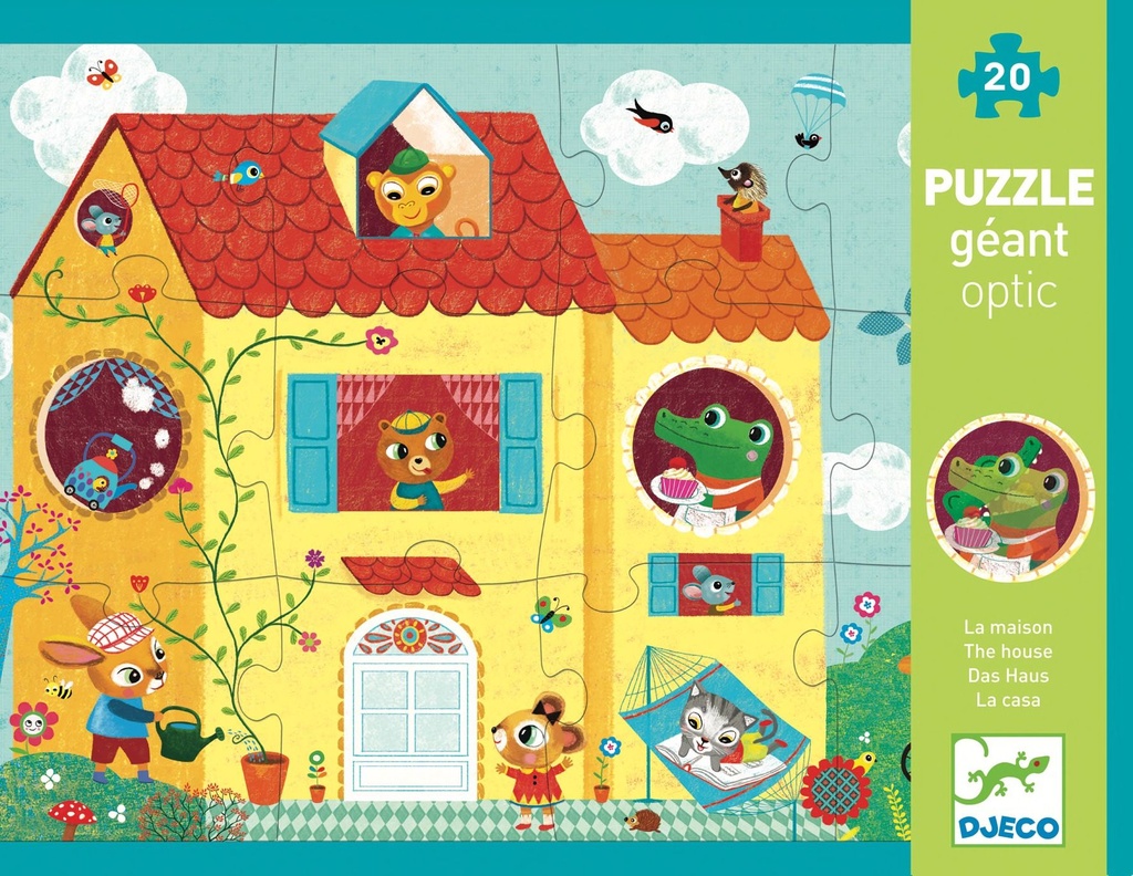 Optic puzzle - La maison  (Puzzles Géants  Djeco)