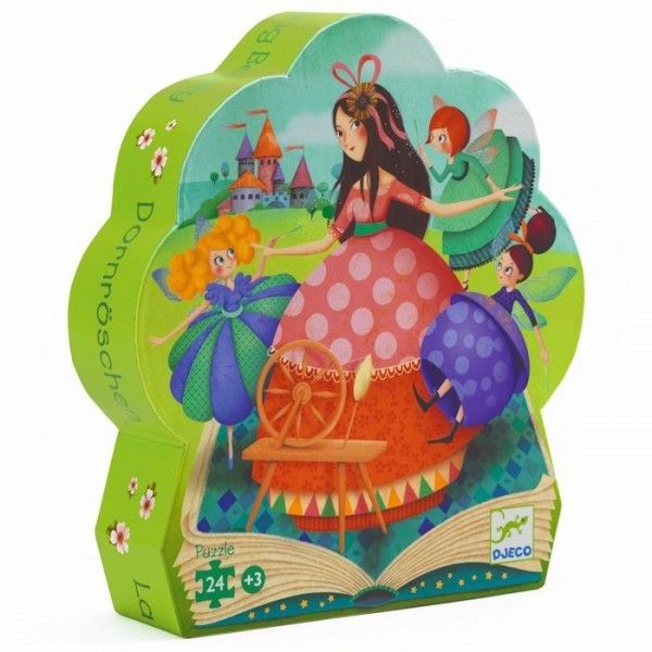 La Belle aux bois dormant - 36 pcs  (Puzzles Silhouettes Djeco)
