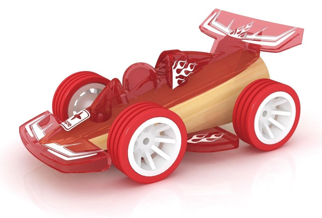 Voiture de Course Rouge HAPE Bamboo