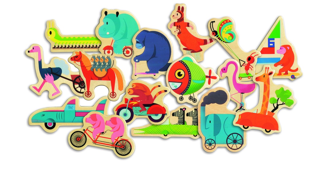 Vroumbazar  (Magnétiques Bois  Djeco)