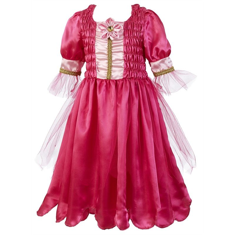 Carmen robe, fuchsia-rose (5-7 ans, 110-122 cm)