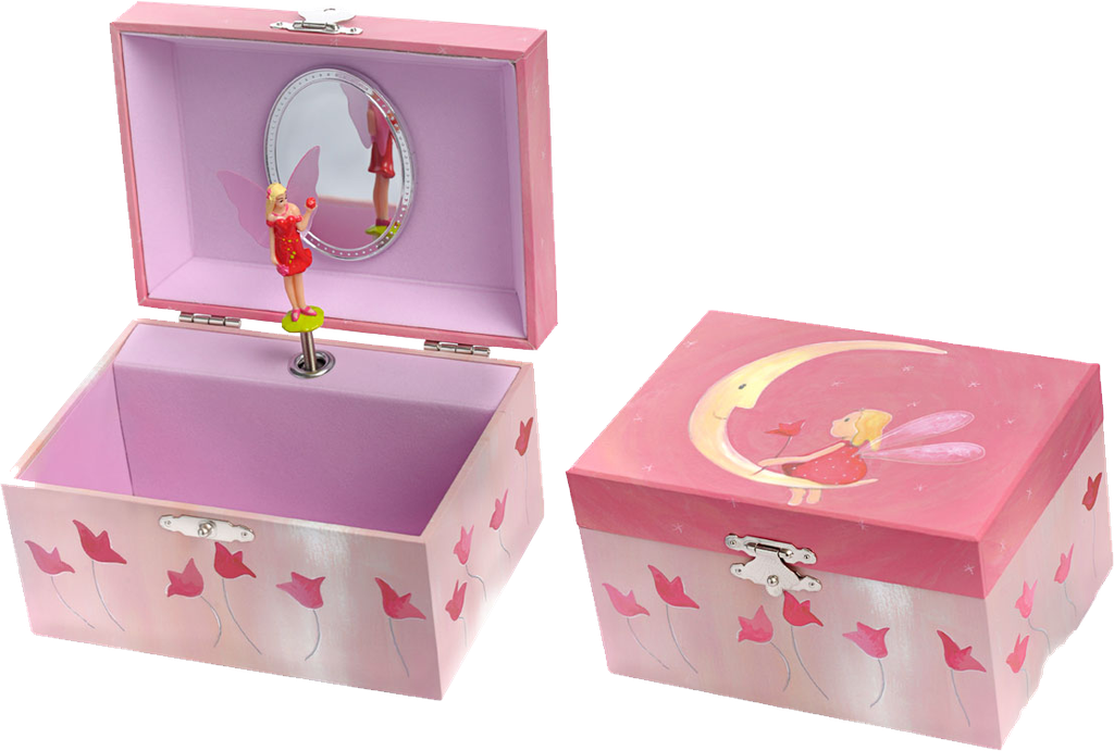 Coffret à Bijoux Musical Lune (15 X 10 X 9 cm)