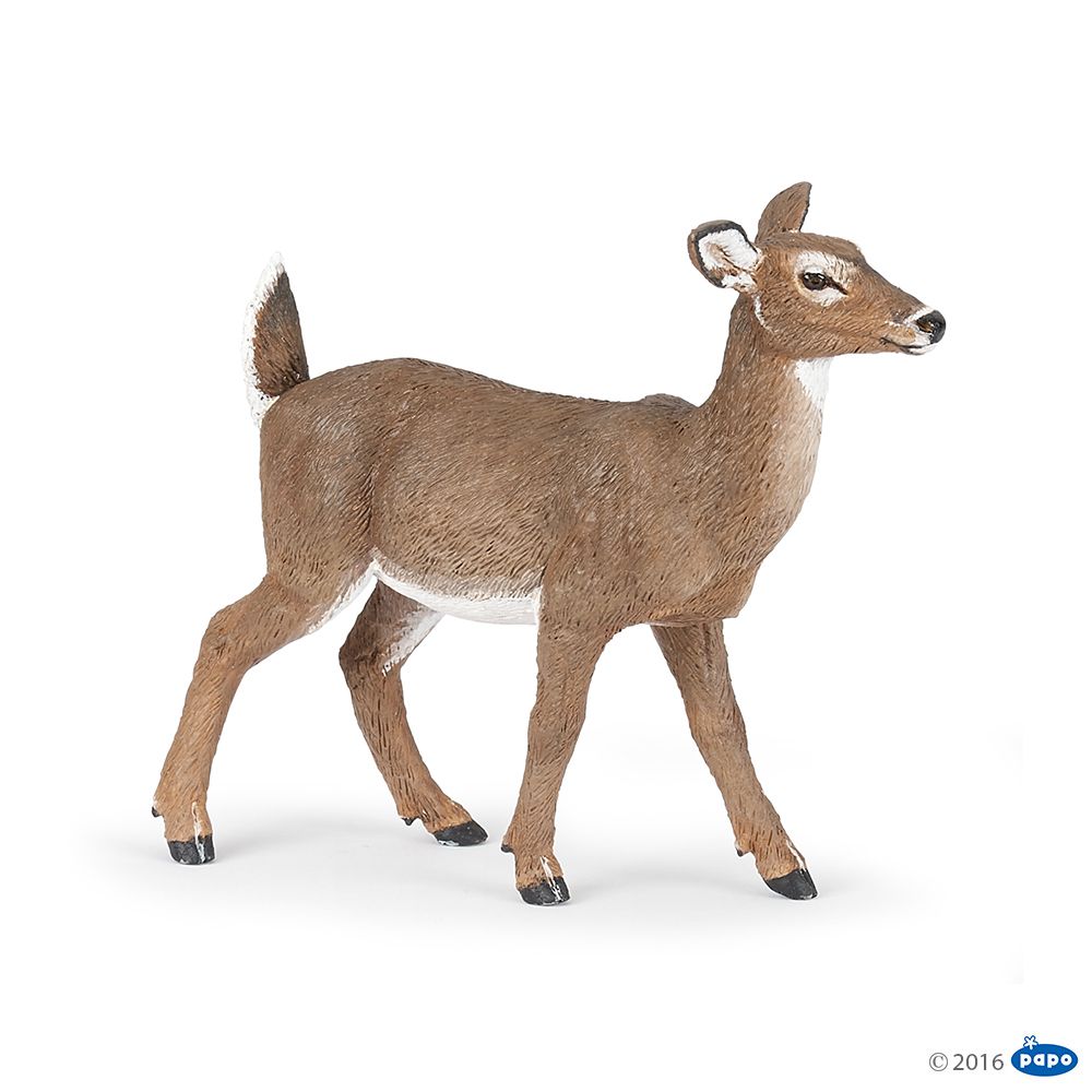 Biche de Virginie, Figurine de La Vie Sauvage Papo