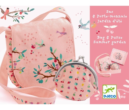 [DJE_DJ06565] Sac et porte monnaie jardin d'été* (Jeux D'Imitation - Coquetteries Djeco)