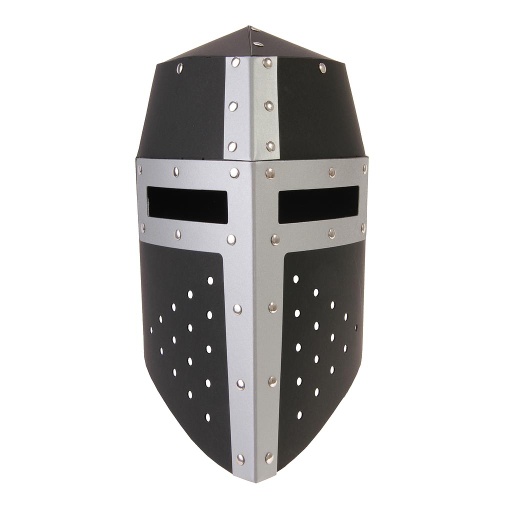 [VAH_645] Casque Aragon, noir & argenté, riveté