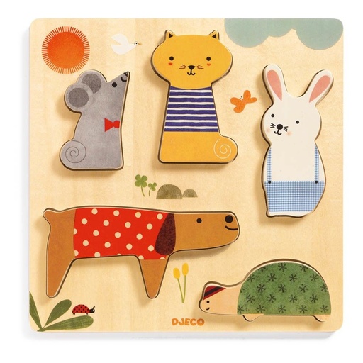 [DJE_DJ01051] Woodypets* (Puzzles Relief Djeco)