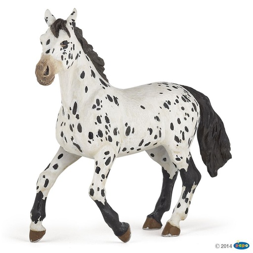 [PAP_51539] Cheval appaloosa noir, Figurine des Chevaux, Poulains & Poneys Papo