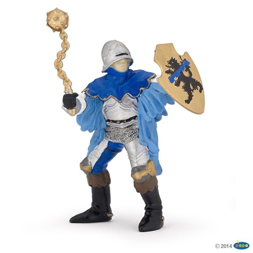 [PAP_39255] Officier à la masse d'arme bleu, Figurine du Monde Médiéval Papo