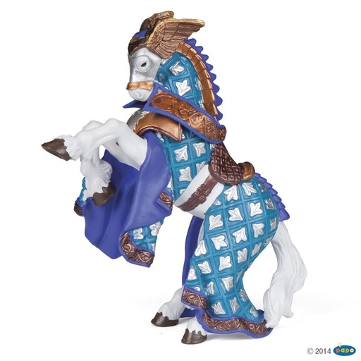 [PAP_39937] Cheval du Maître des armes cimier aigle , Figurine du Monde Médiéval Papo
