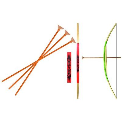 [COI_04898] Arc à Flèches Vert Grand Modèle avec 3 flèches