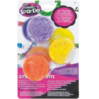 [ASM_CRA17104] Cra-Z-loom - Ultimate Refill - Violet/Jaune/Orange FR/EN/NL/DE