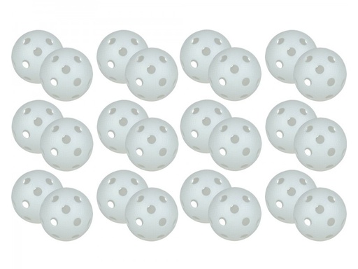 [STI_79-2170-24] Floorball Balls EXS 24-p white