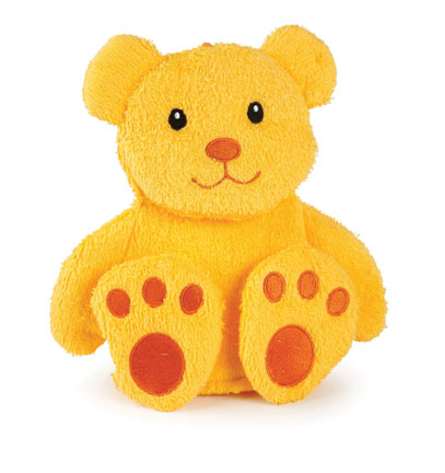 [EGM_110057] Gant de toilette Marionnette Ours Orange (23 cm)