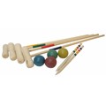 [ENG_512020-1] Jeu de CROQUET pour 4 Joueurs 75CM en Bouleau
