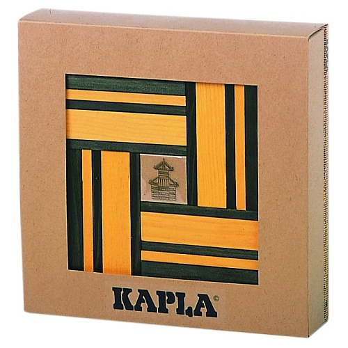 [MAC_KC23] Livre Kapla en coffret avec 40 Kapla's Jaunes & Verts