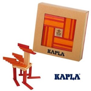 [MAC_KC22] Livre Kapla en coffret avec 40 Kapla's Oranges & Rouges