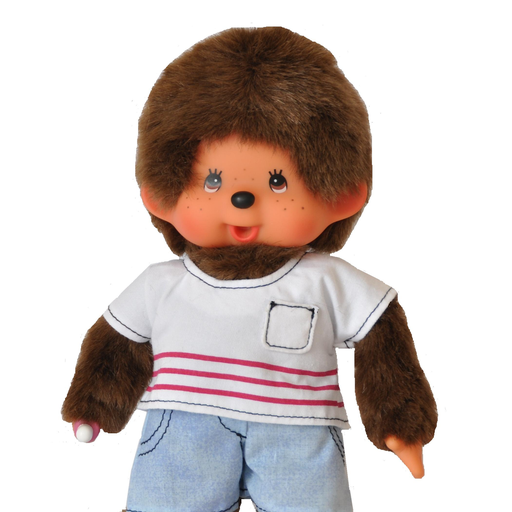 [OKU_33533339] MONCHHICHI 20 cm Garçon Tshirt Blanc + Pantalon
