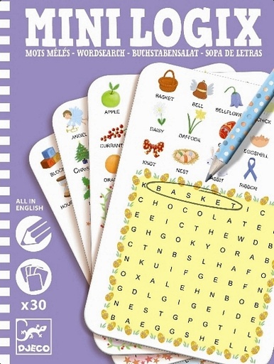[DJE_DJ05351] Mots mêlés anglais (Mini Logix Djeco)