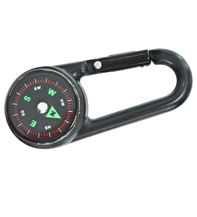 [BRE_88-49300] Mousqueton boussole/thermomètre