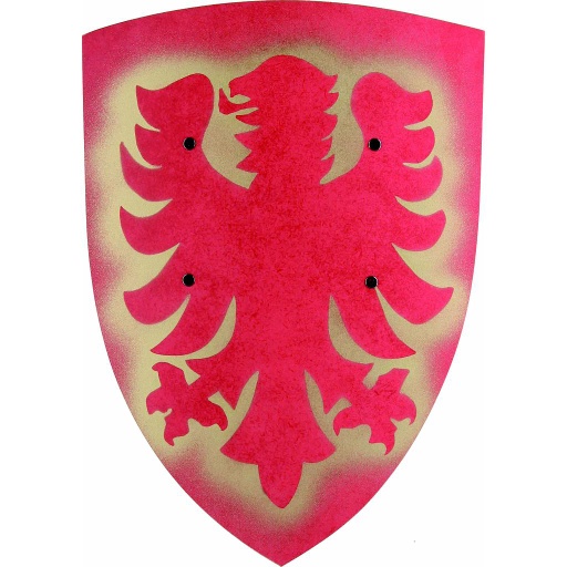 [VAH_228] Petit Bouclier incurvé, Aigle, Rouge
