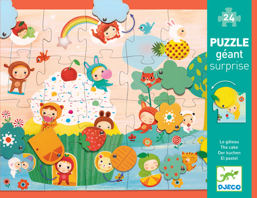 [DJE_DJ07012] Puzzle surprise Le gâteau  (Puzzles Géants Djeco)