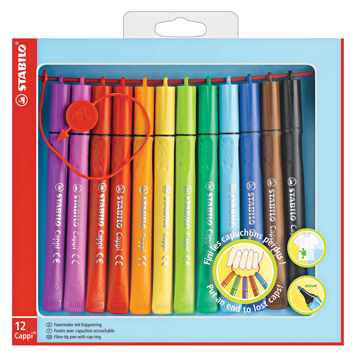 [MAC_ST168/12-3] STABILO marqueurs attache capuchons (cappi special pack)