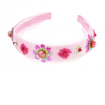 [SOU_2518] Tiara Jules, pink organza with flowers