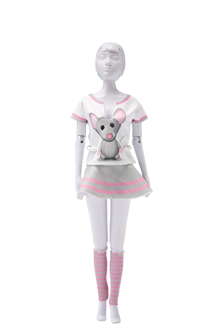 [ROO_S110-0206] Tiny Mouse (Dress Your Doll)