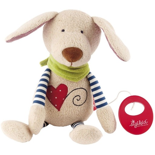 [SIG_40844] Peluche à musique Chien (Organic)