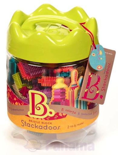 [GIL_BX1175ZB_] Bristle Block Stackadoos - 68 Blocs